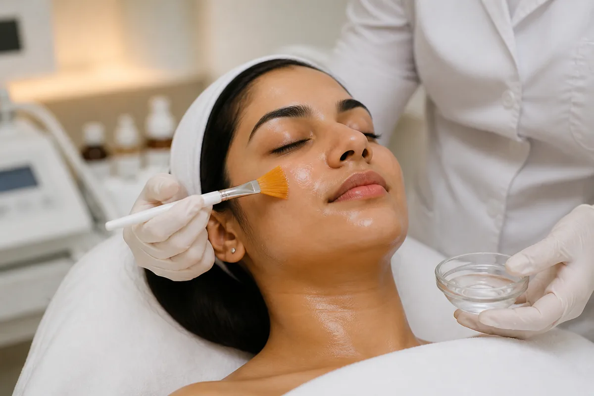 Chemical peel types glycolic salicylic TCA explained by Dr Divya Banswada, Dermatologist in Kokapet, Hyderabad