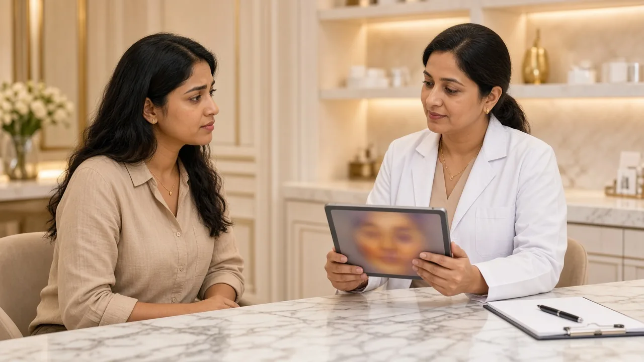 PCOS acne, hair fall and pigmentation explained by Dr Divya Banswada, Dermatologist in Kokapet, Hyderabad PCOS acne, hair fall and pigmentation explained by Dr Divya Banswada, Dermatologist in Kokapet, Hyderabad