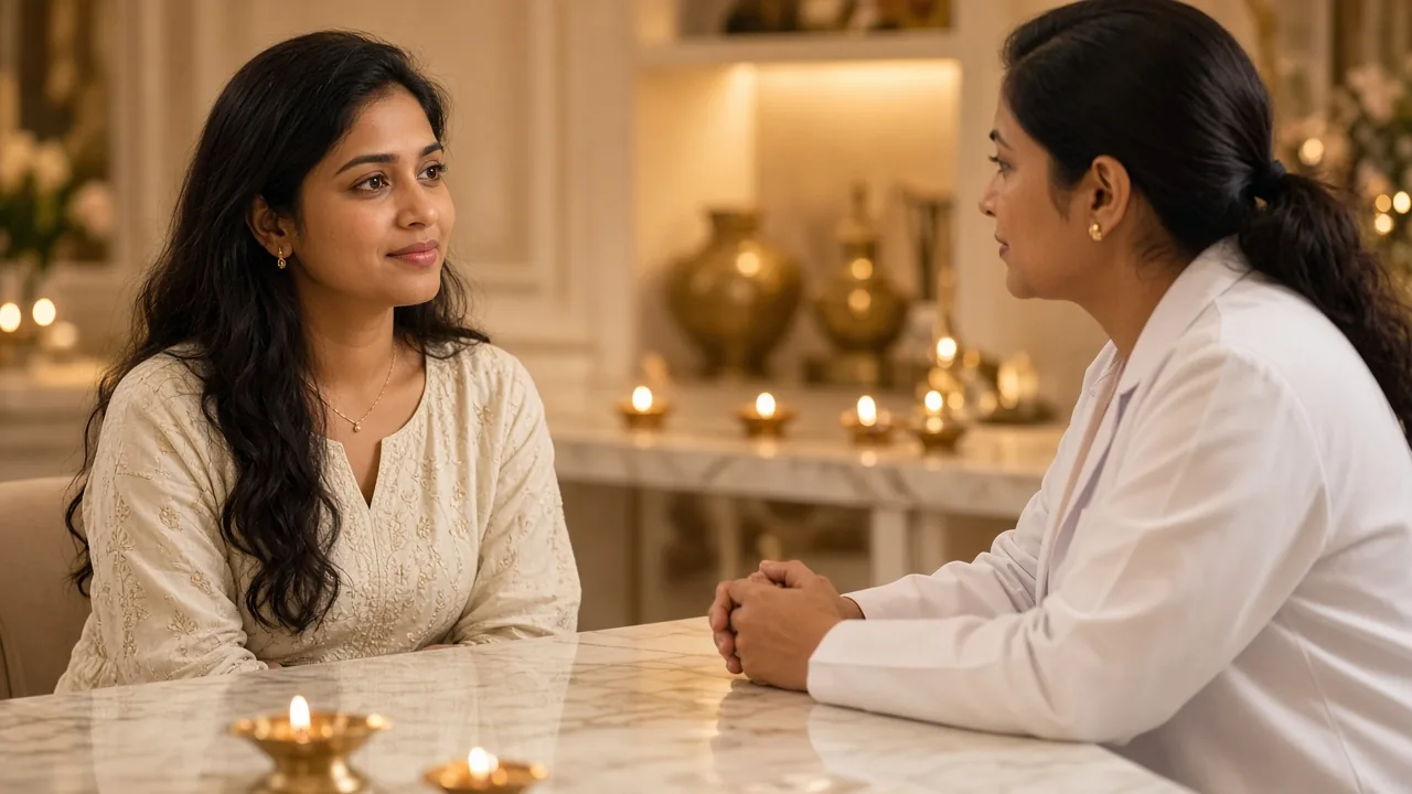Post-Diwali skin reset for pollution and pigment by Dr Divya Banswada, Dermatologist in Kokapet, Hyderabad Post-Diwali skin reset for pollution and pigment by Dr Divya Banswada, Dermatologist in Kokapet, Hyderabad