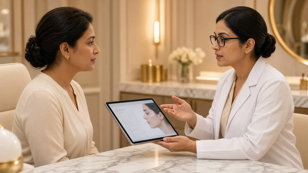 Non-surgical skin tightening options by Dr Divya Banswada, Dermatologist in Kokapet, Hyderabad